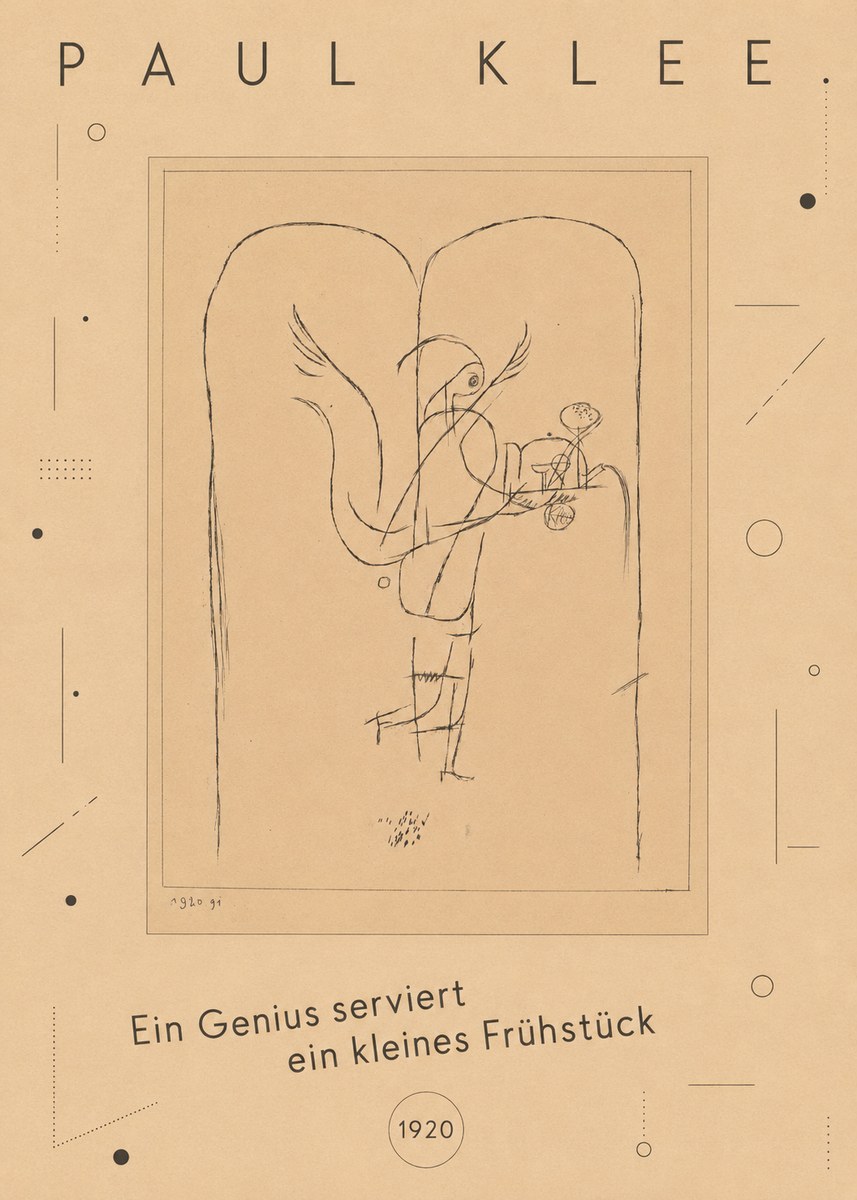 Paul Klee Ein Genius Serviert Ein Kleines Frühstück No3 - Juliste