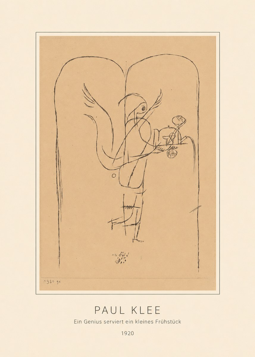 Paul Klee Ein Genius Serviert Ein Kleines Frühstück No4 - Juliste
