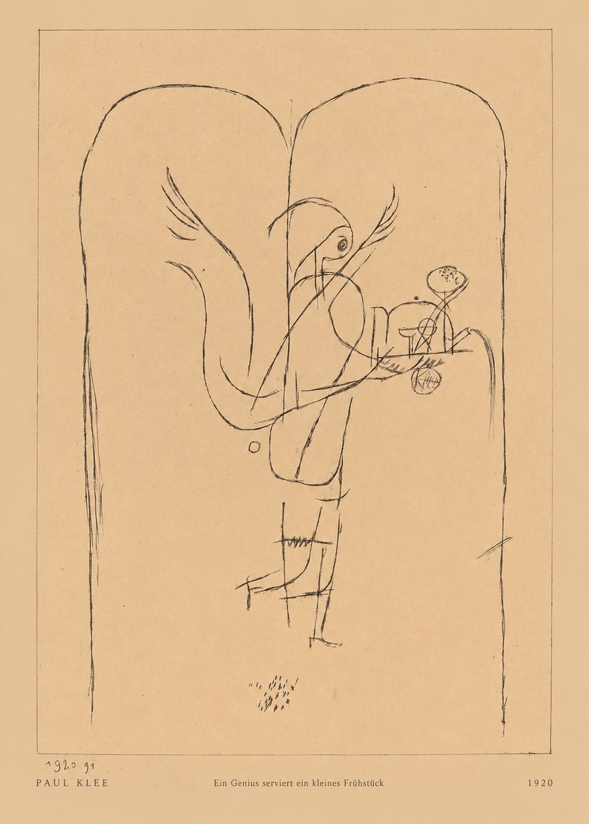 Paul Klee Ein Genius Serviert Ein Kleines Frühstück No5 - Juliste