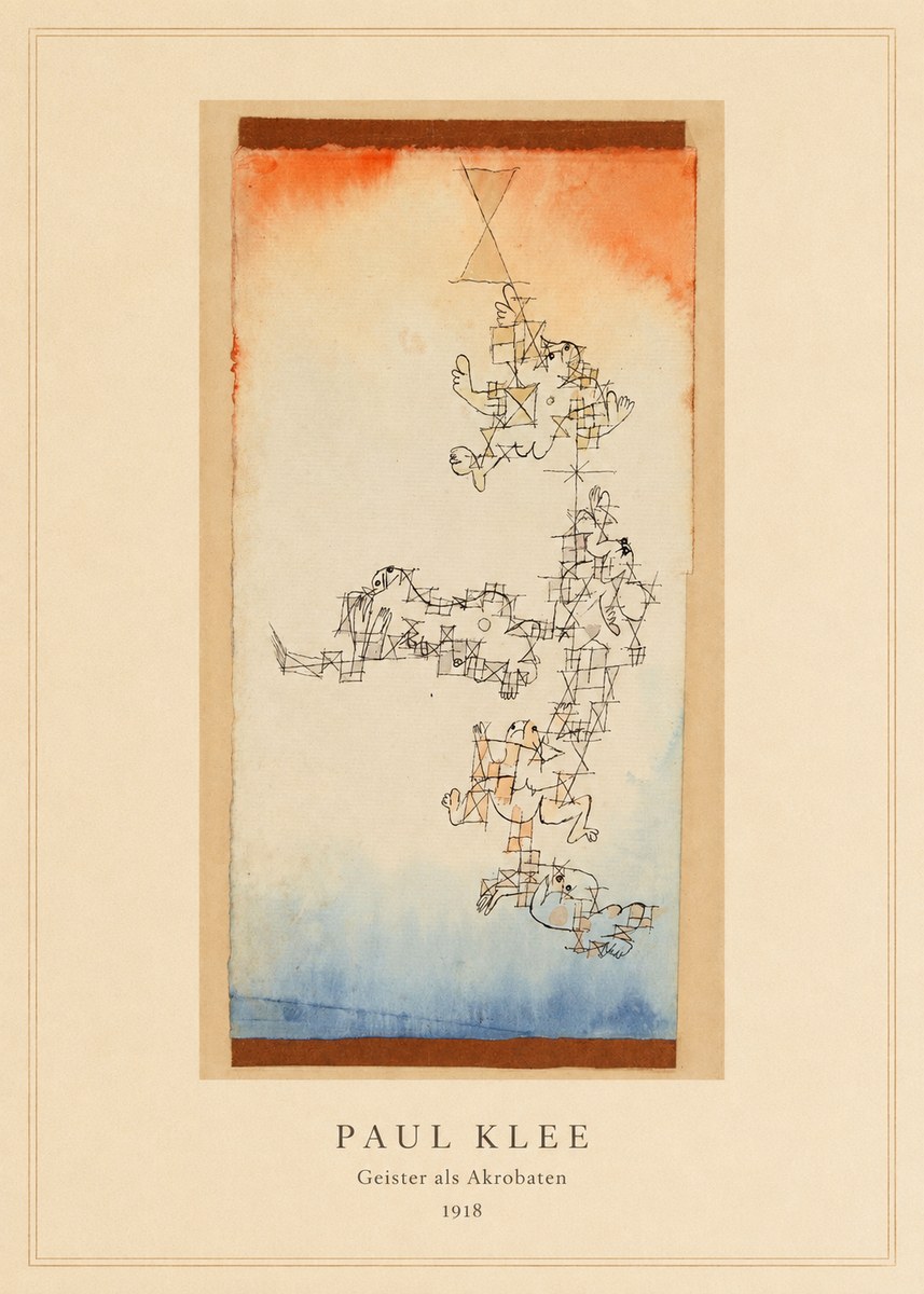 Paul Klee Geister Als Akrobaten No4 - Juliste