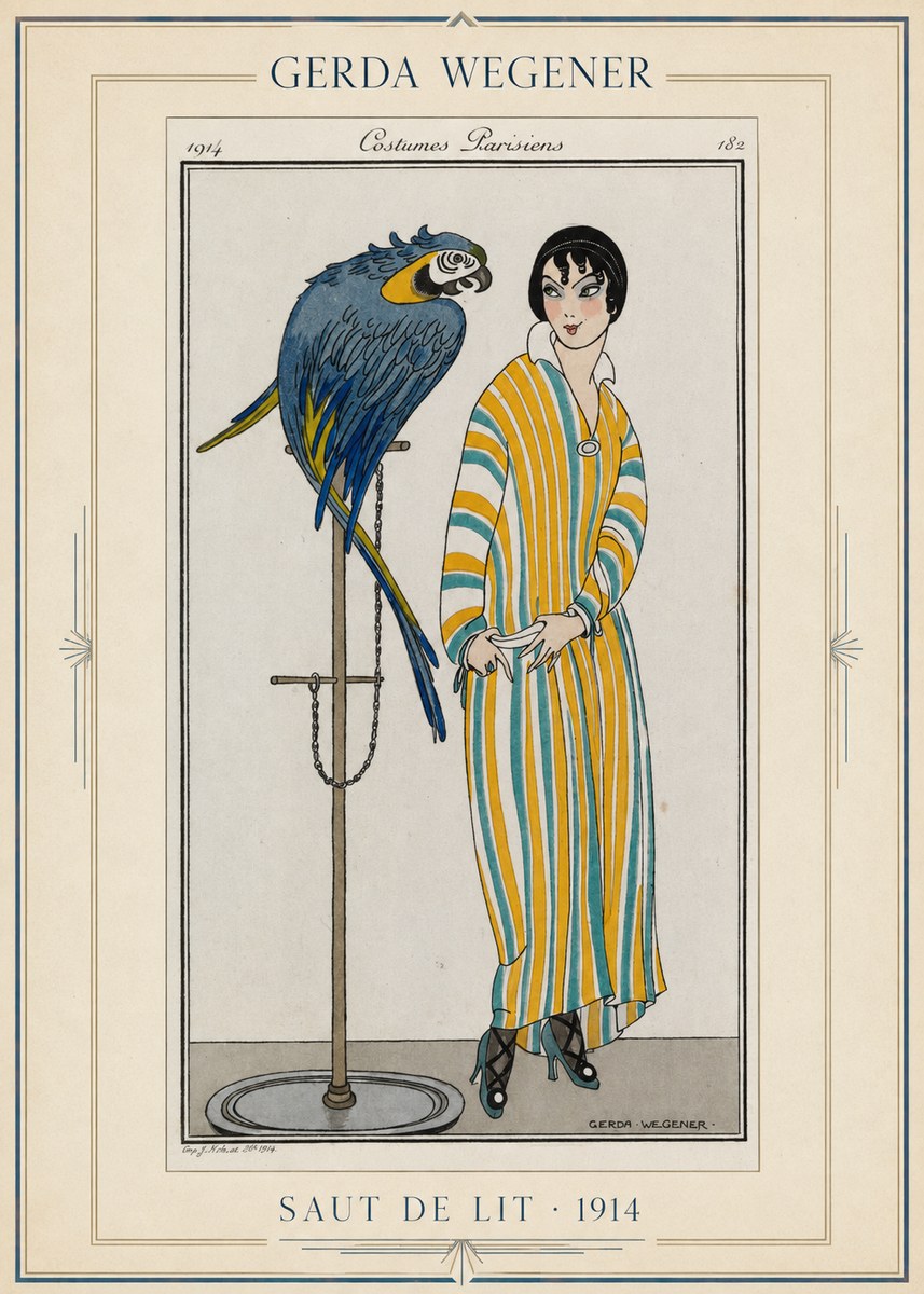 Gerda Wegener Saut De Lit 1914 No1 - Juliste