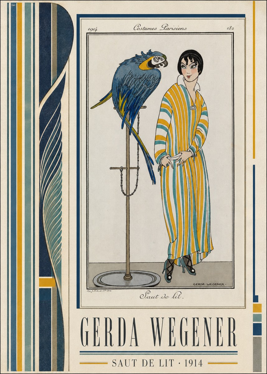 Gerda Wegener Saut De Lit 1914 No2 - Juliste