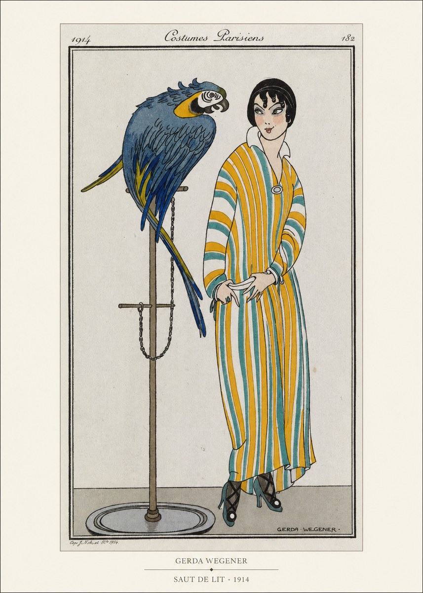 Gerda Wegener Saut De Lit 1914 No5 - Juliste