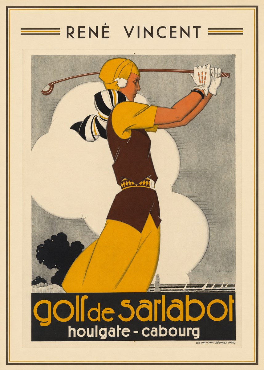 René Vincent Golf De Sarlabot No1 - Juliste
