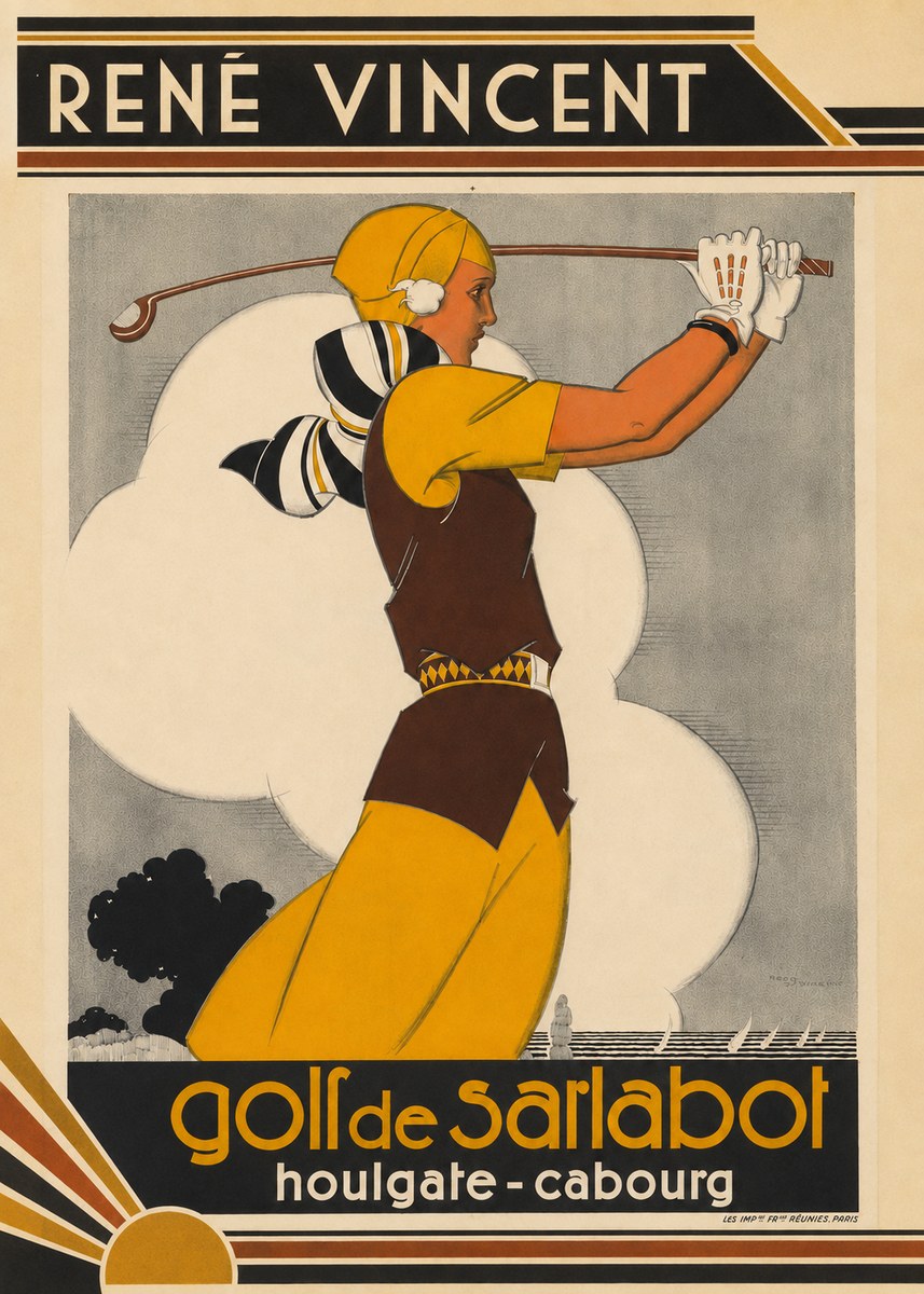 René Vincent Golf De Sarlabot No4 - Juliste