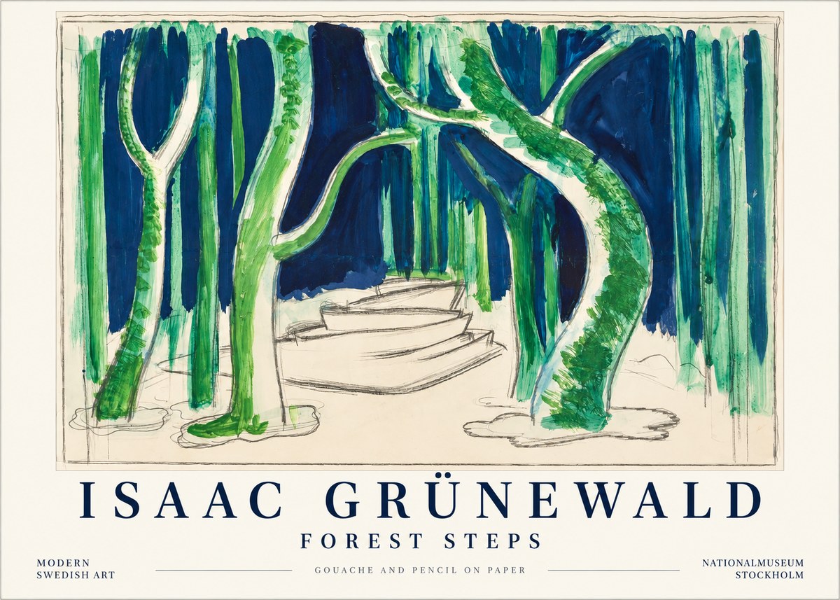 Isaac Grünewald Forest Path No5 - Juliste