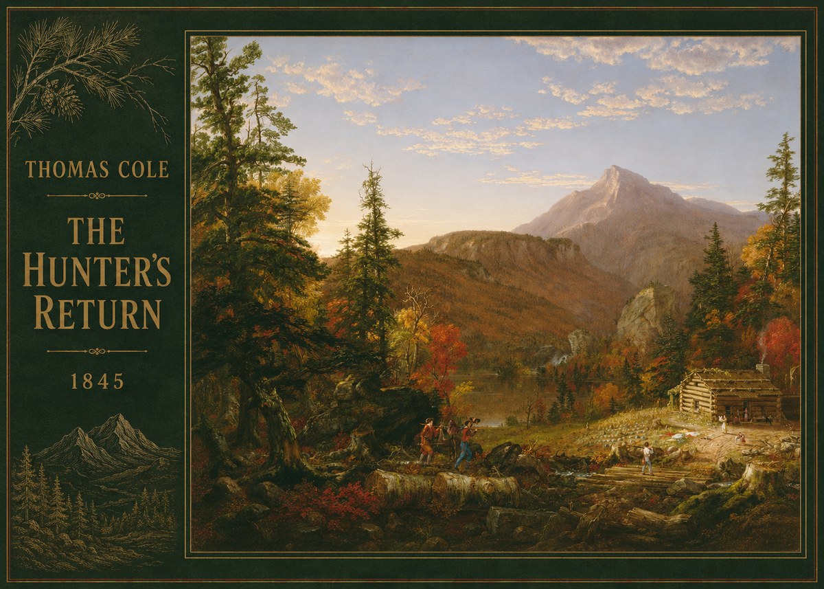 Thomas Cole The Hunter's Return II No4 - Juliste