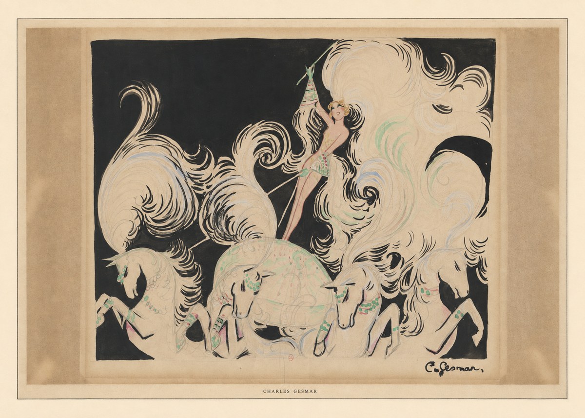 Charles Gesmar Art Deco Fantasy No6 - Juliste