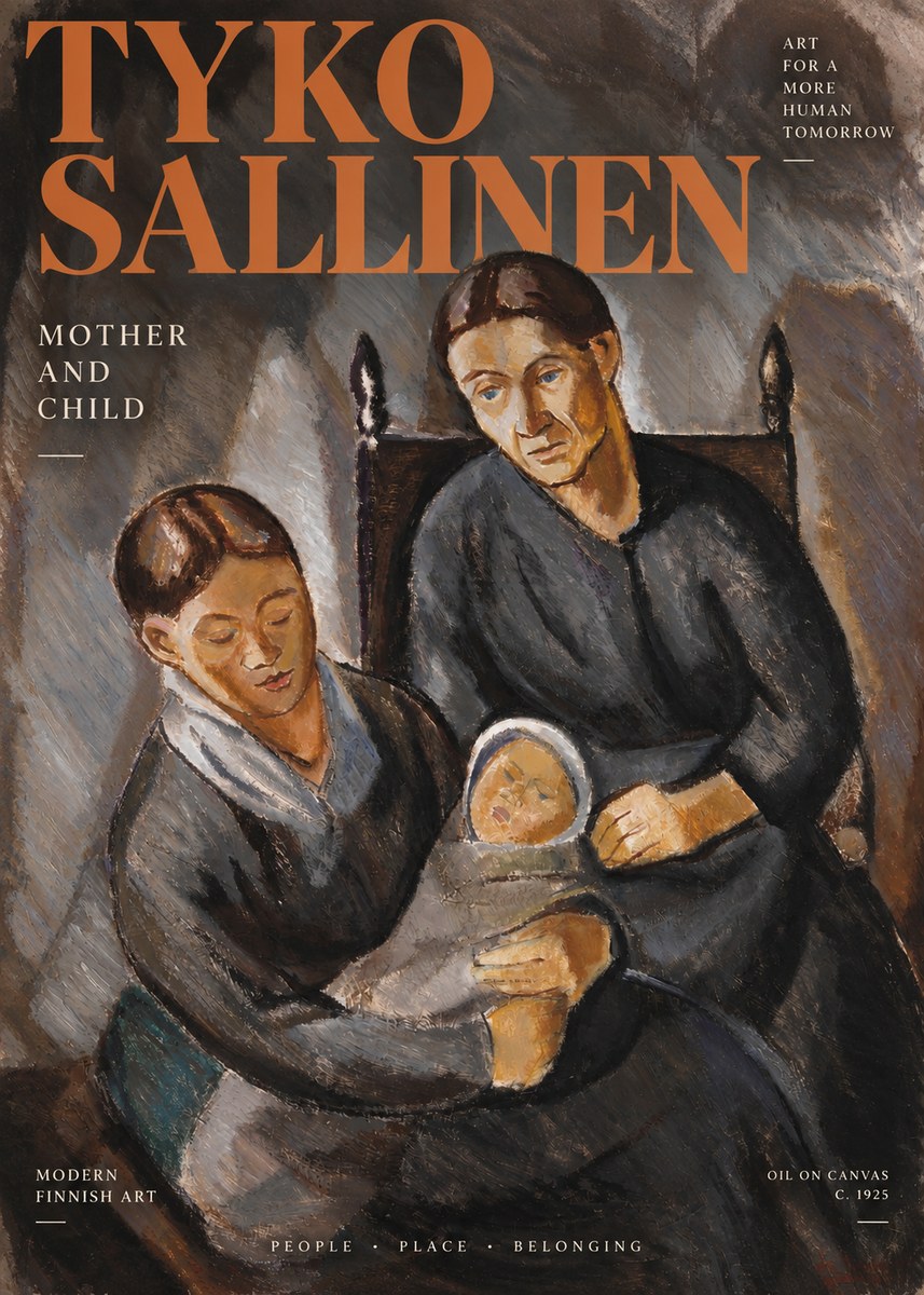 Tyko Sallinen Mother and Child No3 - Juliste