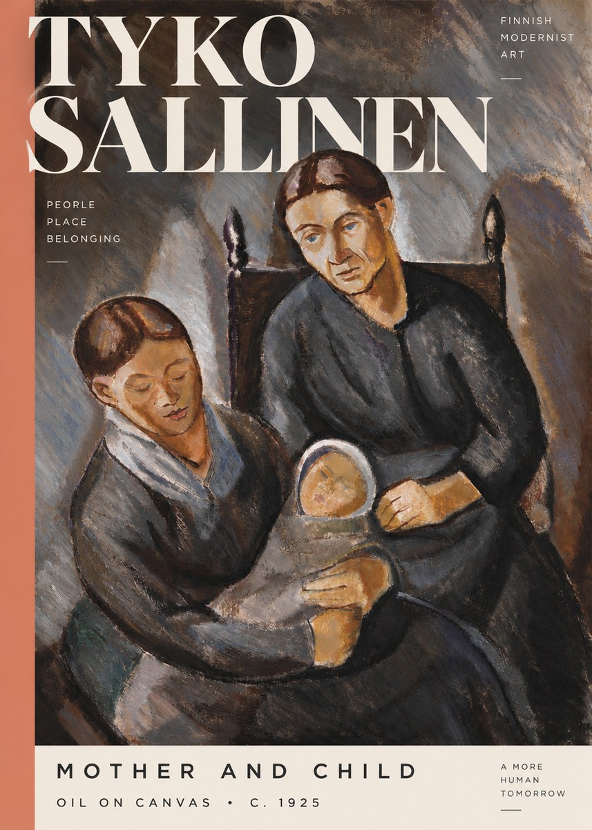 Tyko Sallinen Mother and Child No5 - Juliste