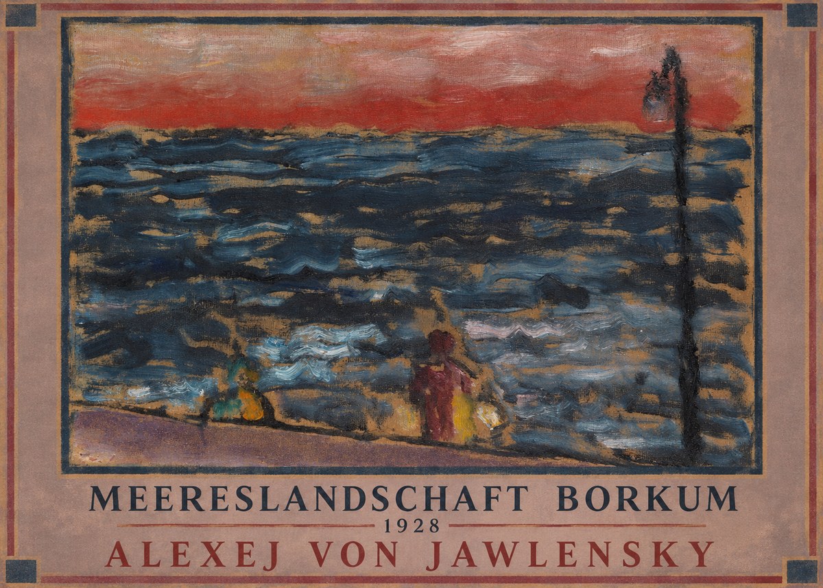 Alexej von Jawlensky Meereslandschaft Borkum No1 - Juliste
