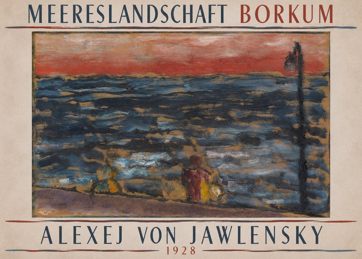 Alexej von Jawlensky Meereslandschaft Borkum No4 - Juliste