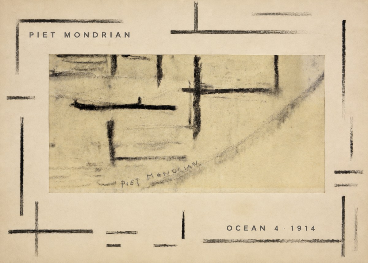 Piet Mondrian Ocean 4 No3 - Juliste
