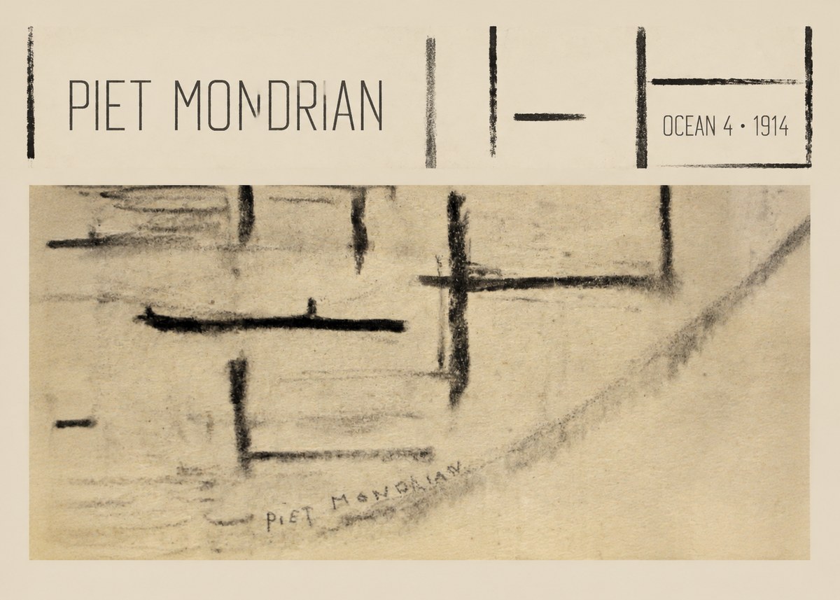 Piet Mondrian Ocean 4 No4 - Juliste