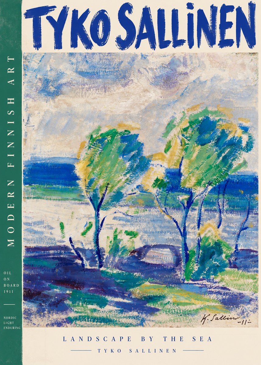 Tyko Sallinen Landscape by the Sea No4 - Juliste