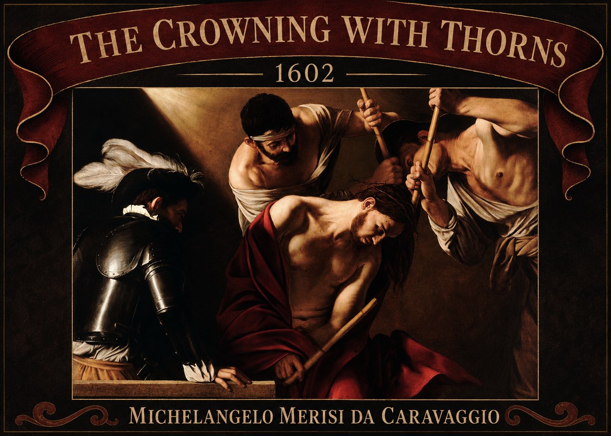Michelangelo Merisi da Caravaggio The Crowning with Thorns II No4 - Juliste