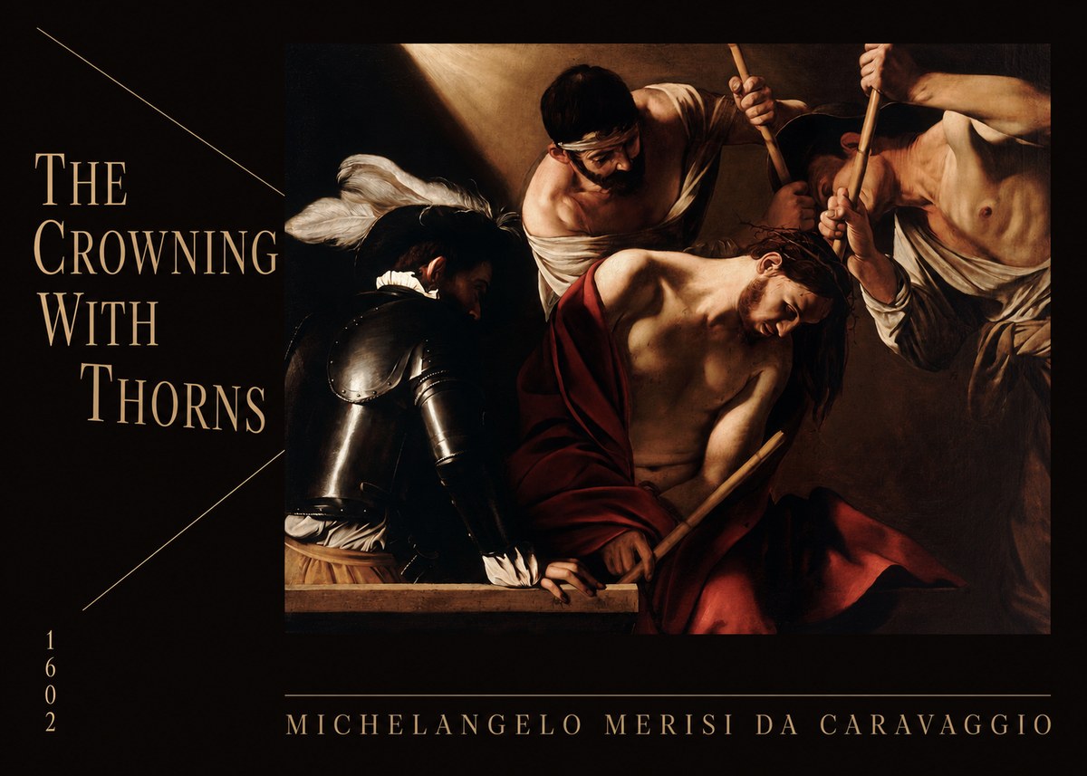 Michelangelo Merisi da Caravaggio The Crowning with Thorns II No6 - Juliste