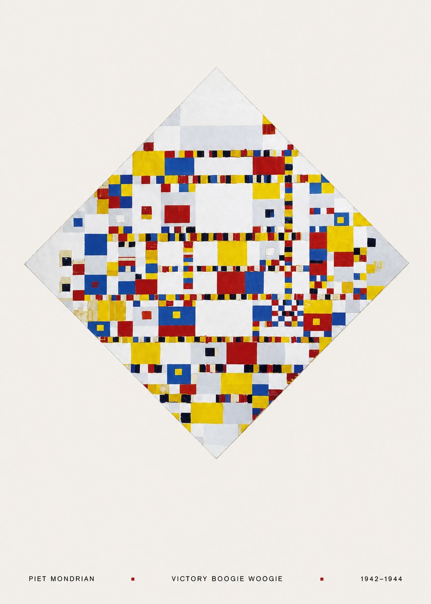 Piet Mondrian Victory Boogie Woogie No5 - Juliste