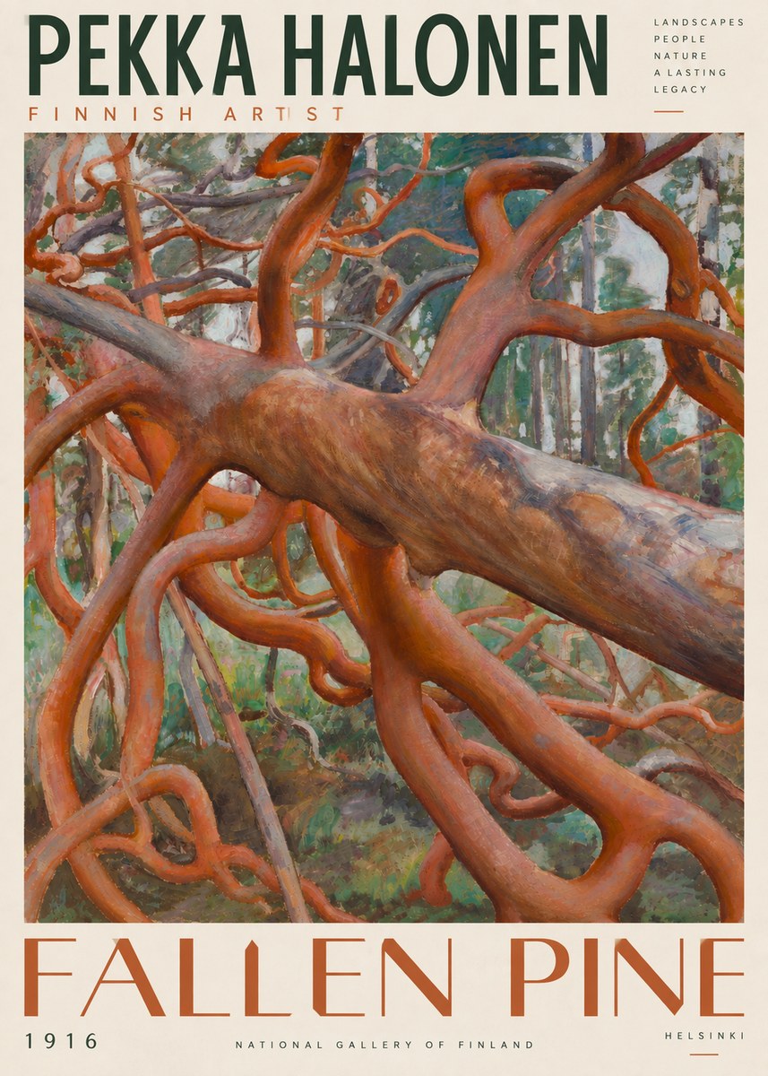 Pekka Halonen Fallen Pine No4 - Juliste