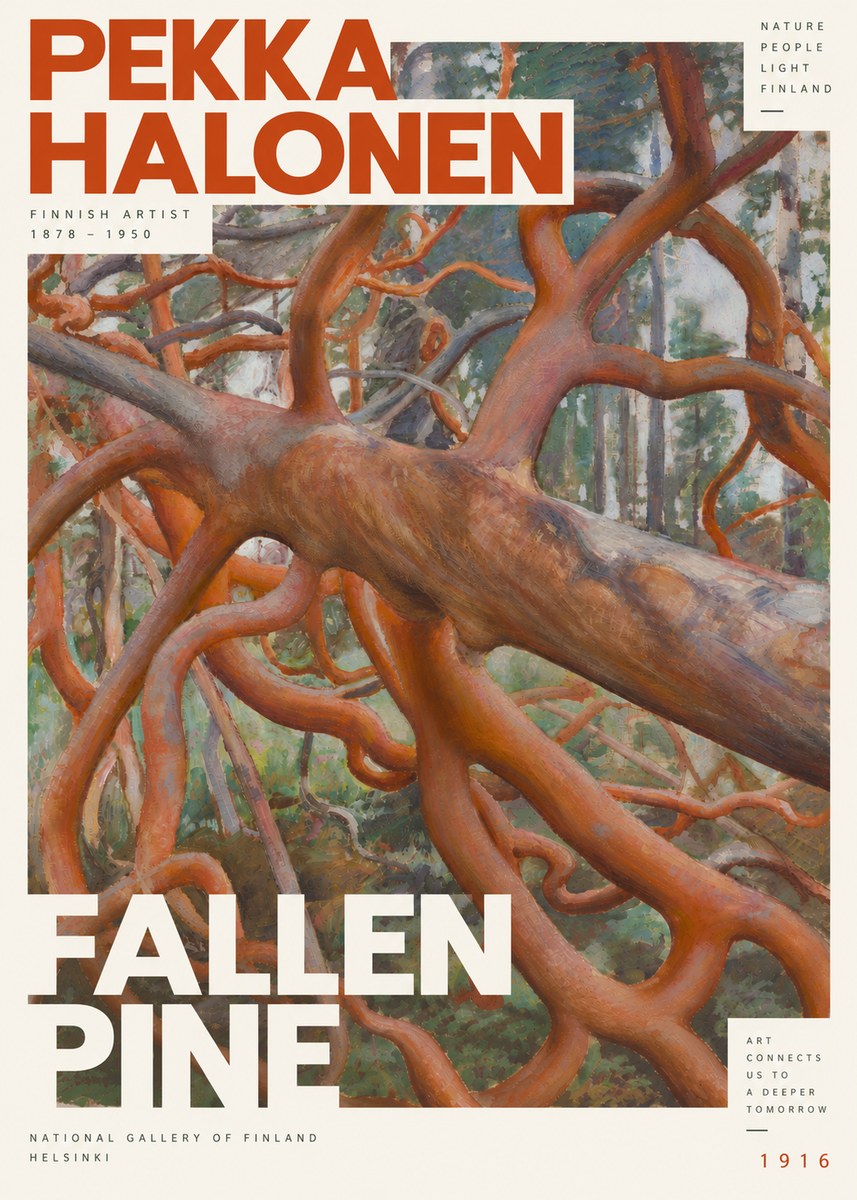 Pekka Halonen Fallen Pine No6 - Juliste