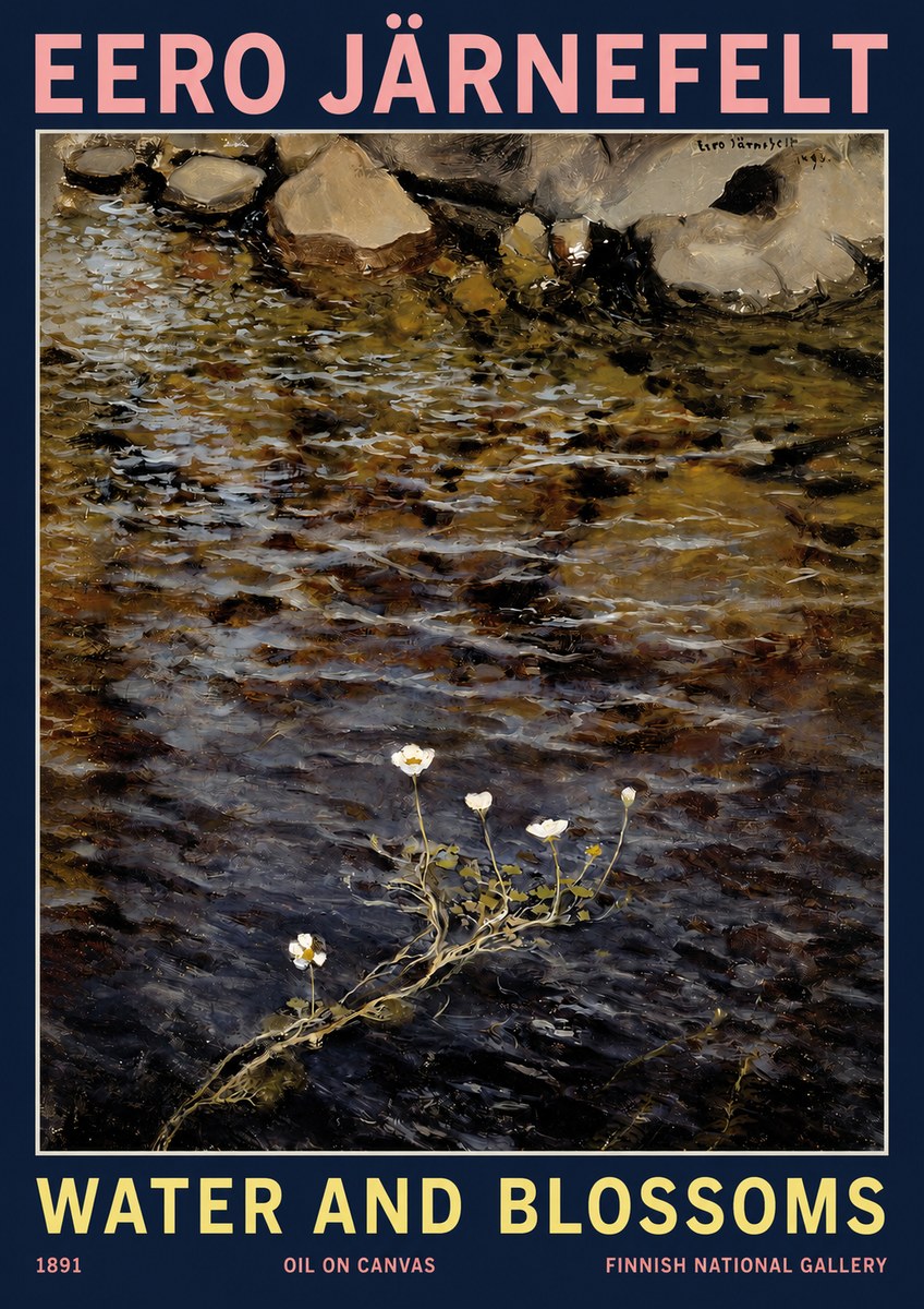 Eero Järnefelt Water and Blossoms No2 - Juliste