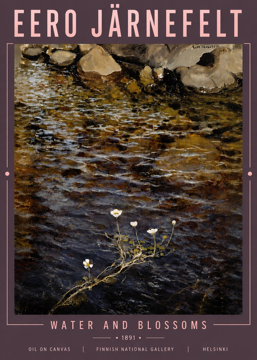 Eero Järnefelt Water and Blossoms No5 - Juliste
