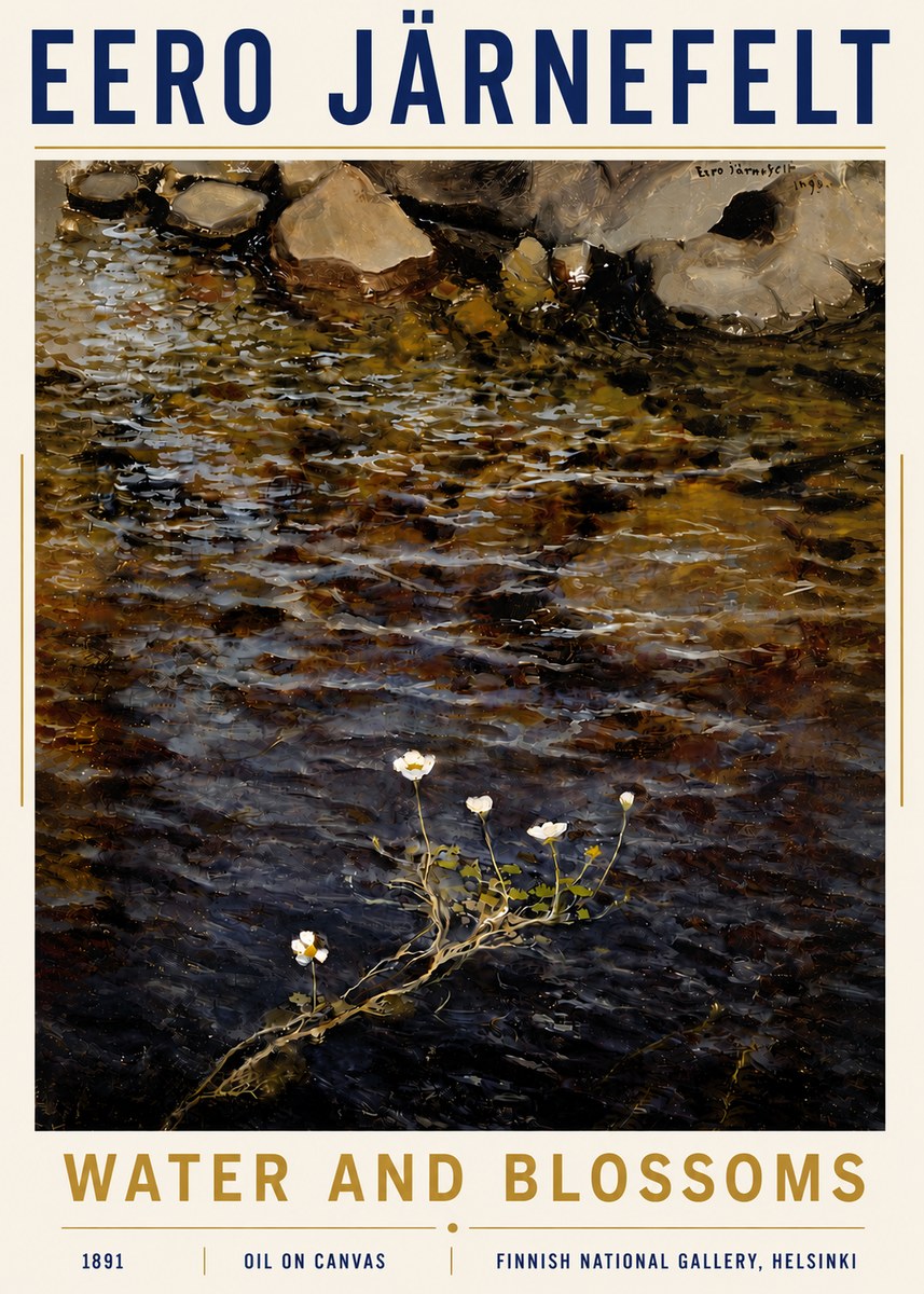 Eero Järnefelt Water and Blossoms No6 - Juliste