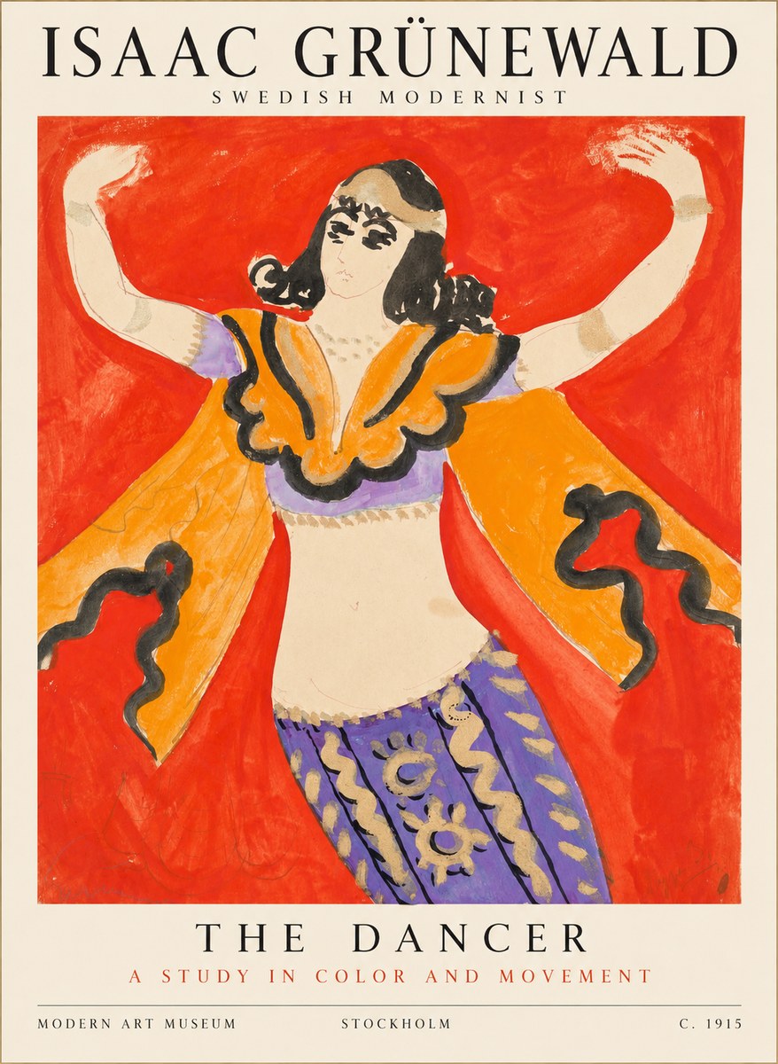 Isaac Grünewald The Dancer I No1 - Juliste