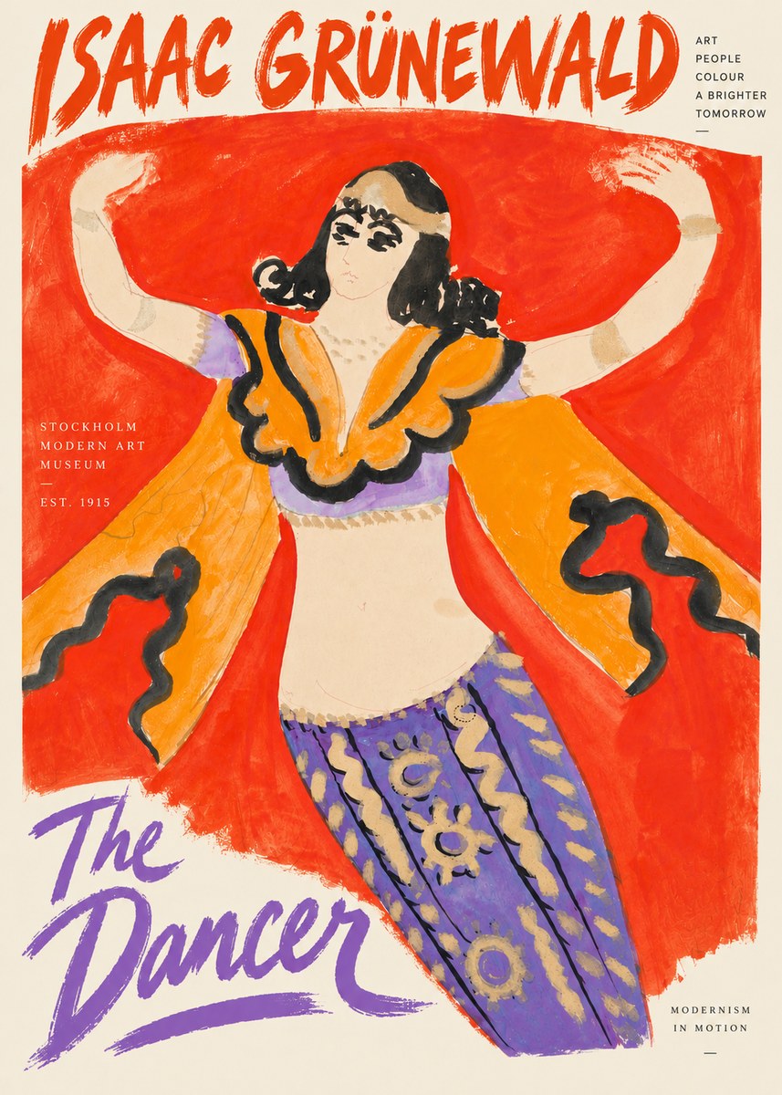Isaac Grünewald The Dancer I No4 - Juliste