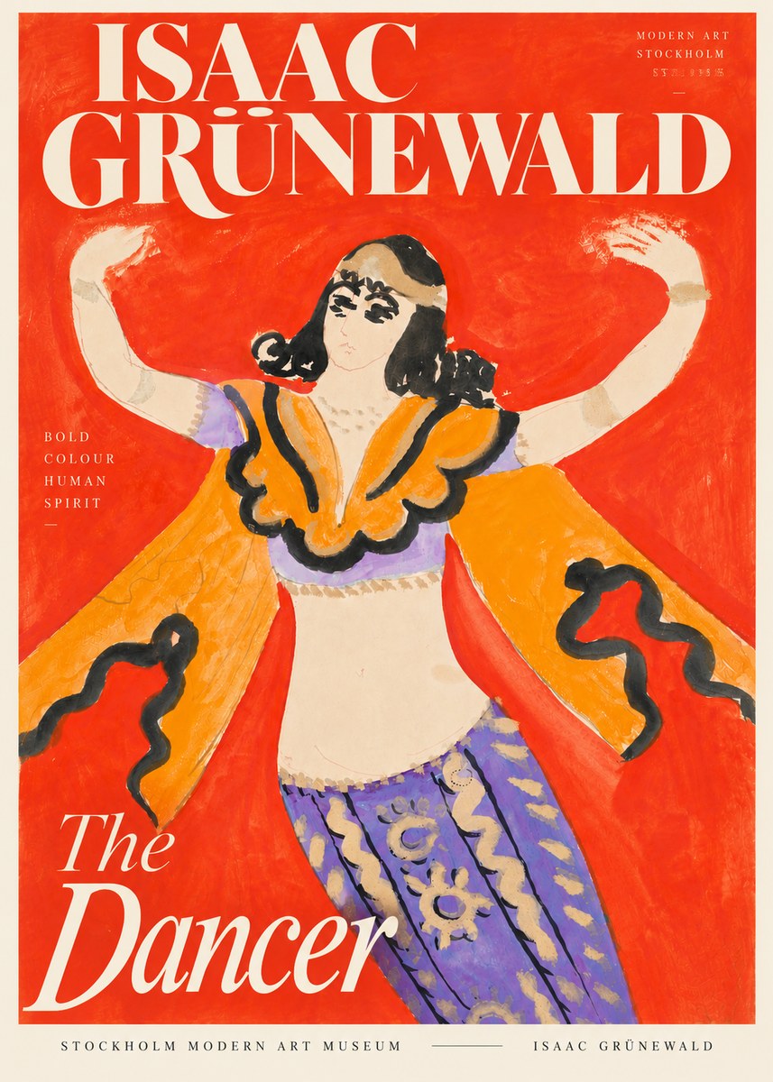 Isaac Grünewald The Dancer I No5 - Juliste