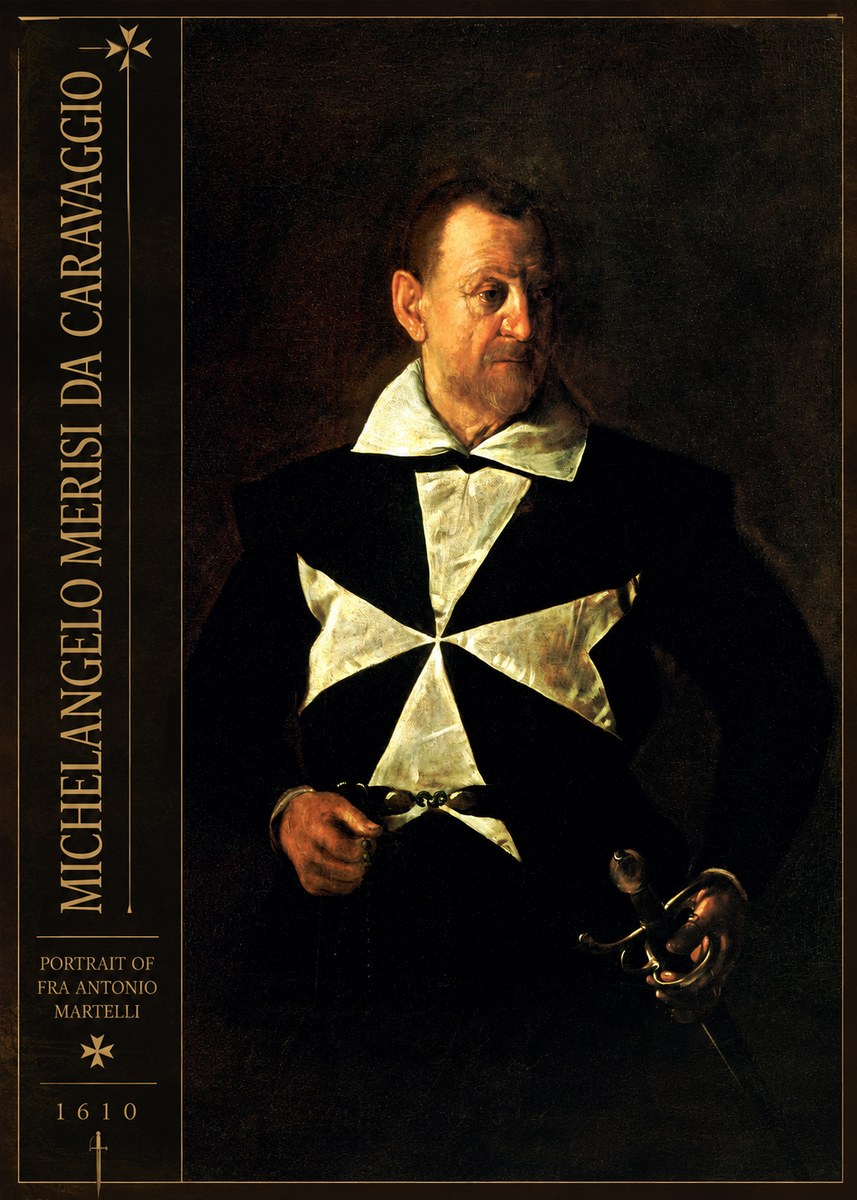 Michelangelo Merisi da Caravaggio Portrait of Fra Antonio Martelli No2 - Juliste