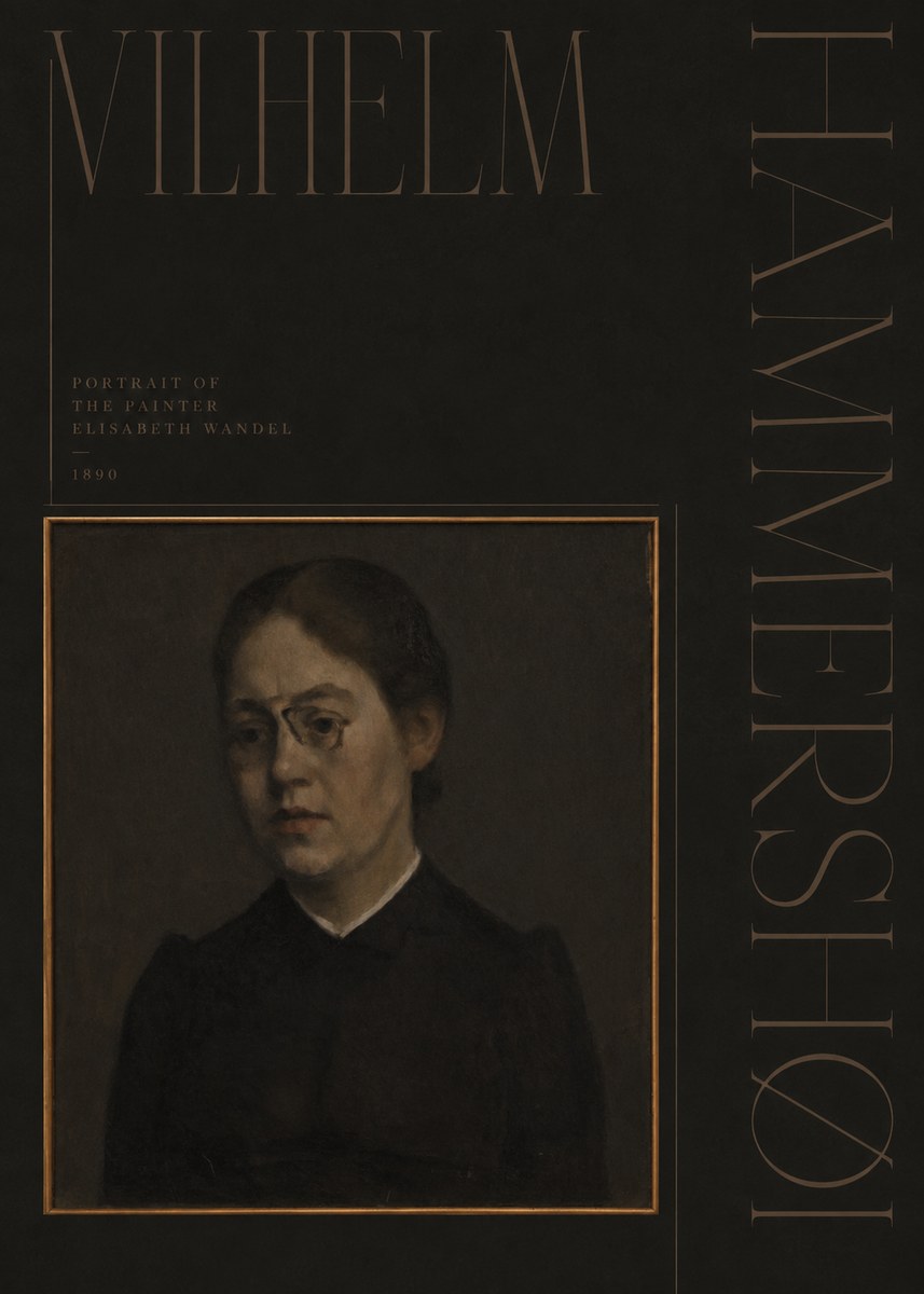 Vilhelm Hammershøi Portrait of the Painter Elisabeth Wandel · 1890 No5 - Juliste