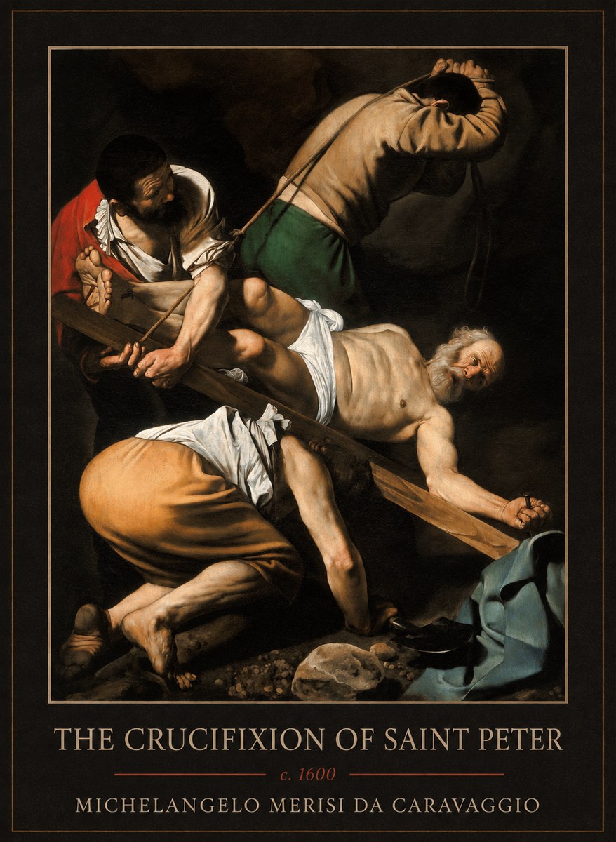 Michelangelo Merisi da Caravaggio The Crucifixion of Saint Peter IV No1 - Juliste