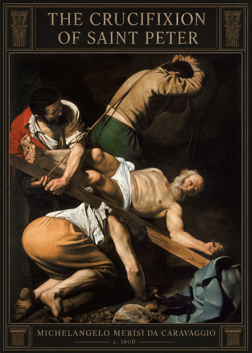 Michelangelo Merisi da Caravaggio The Crucifixion of Saint Peter IV No3 - Juliste