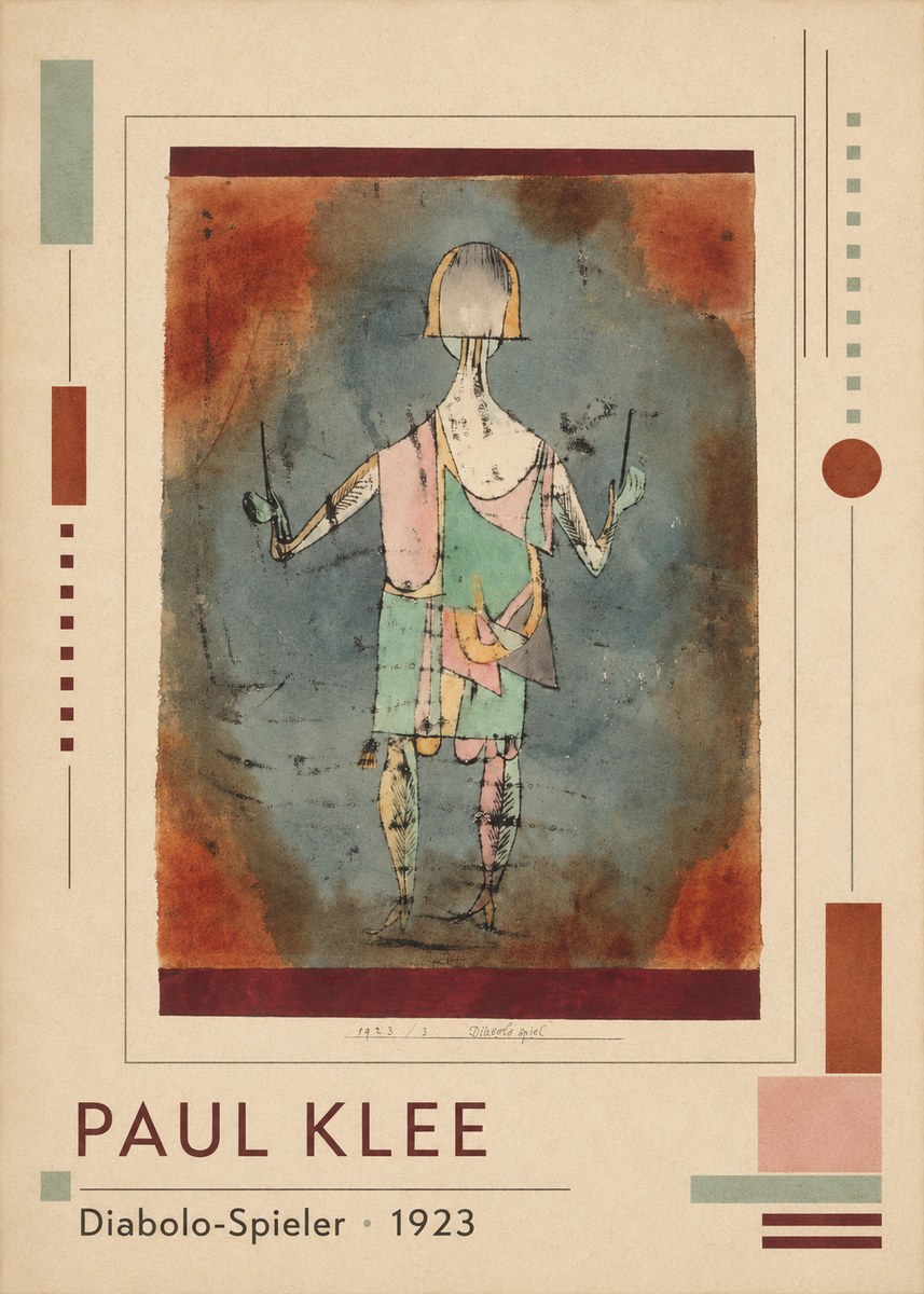 Paul Klee Diabolo-spieler No1 - Juliste