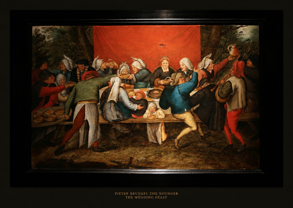 Pieter Bruegel The Wedding Feast No5 - Juliste