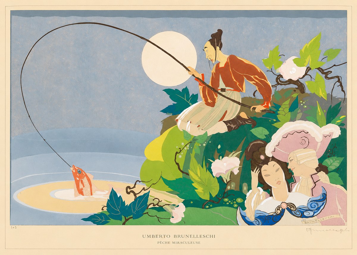 Umberto Brunelleschi Pêche Miraculeuse No6 - Juliste