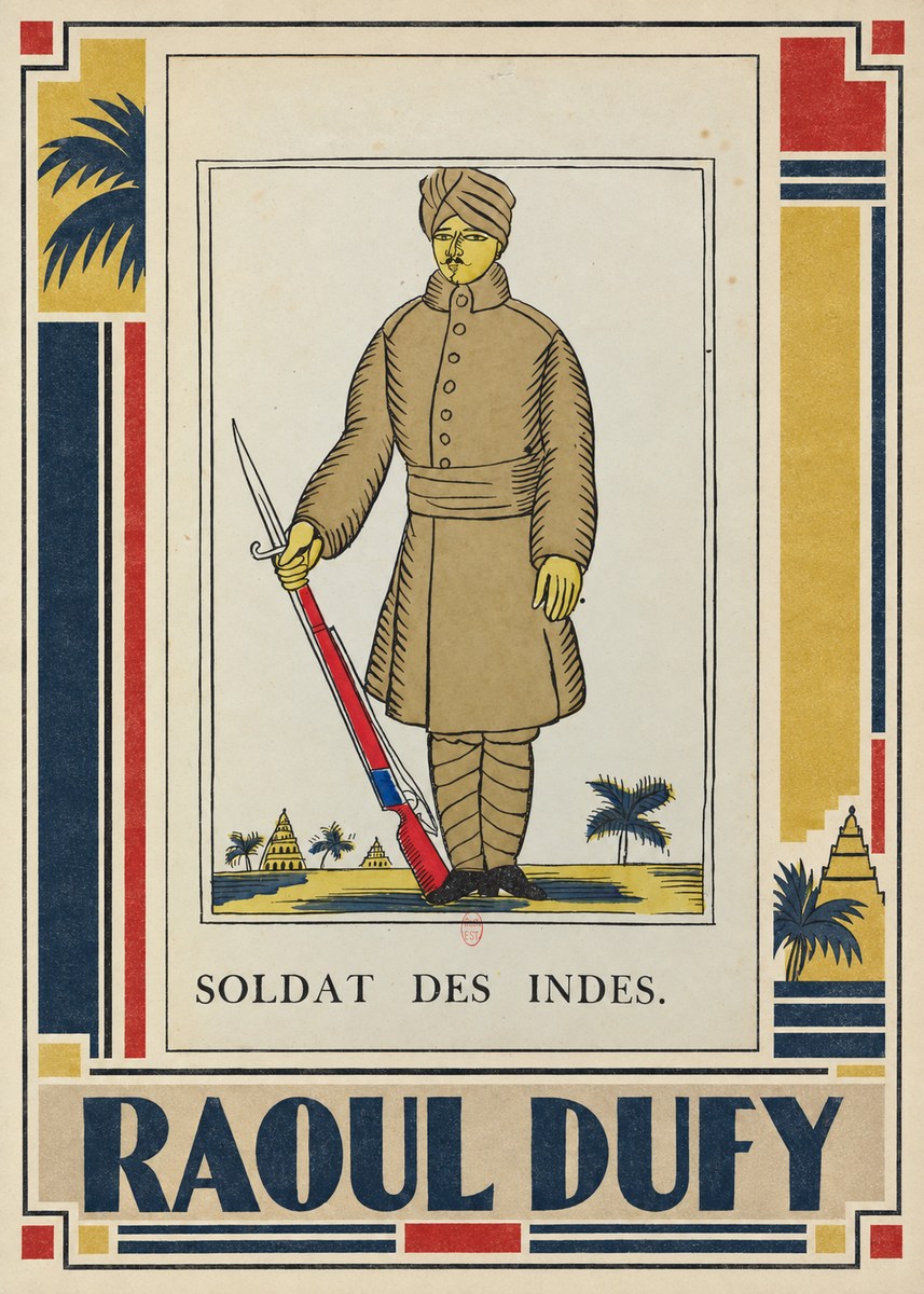 Raoul Dufy Soldat Des Indes. No2 - Juliste