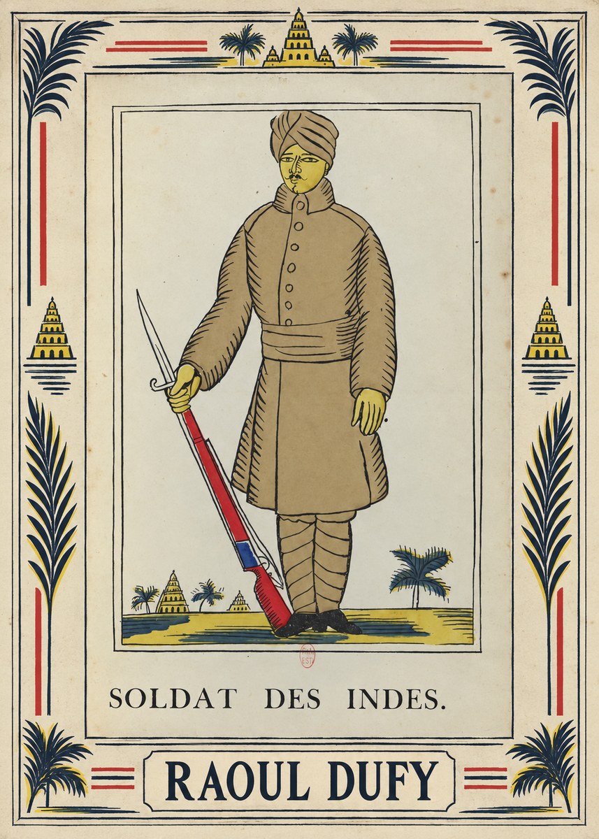 Raoul Dufy Soldat Des Indes. No5 - Juliste