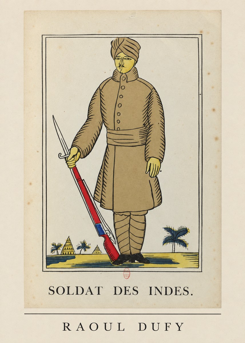 Raoul Dufy Soldat Des Indes. No6 - Juliste