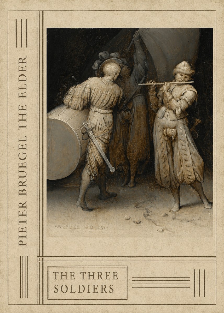 Pieter Bruegel The Three Soldiers No2 - Juliste
