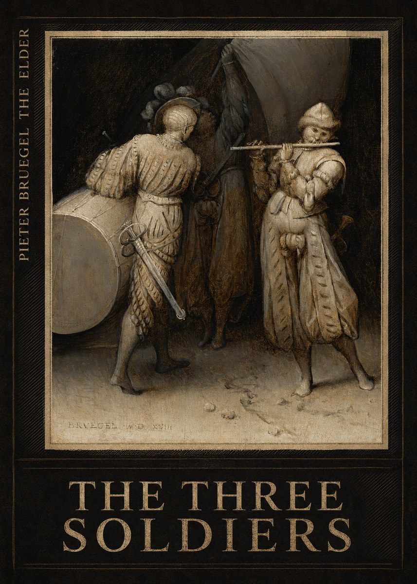 Pieter Bruegel The Three Soldiers No6 - Juliste