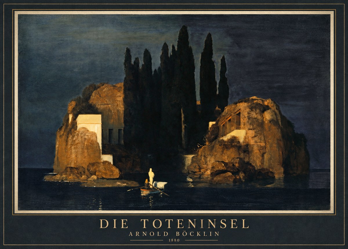 Arnold Böcklin Die Toteninsel VI No1 - Juliste