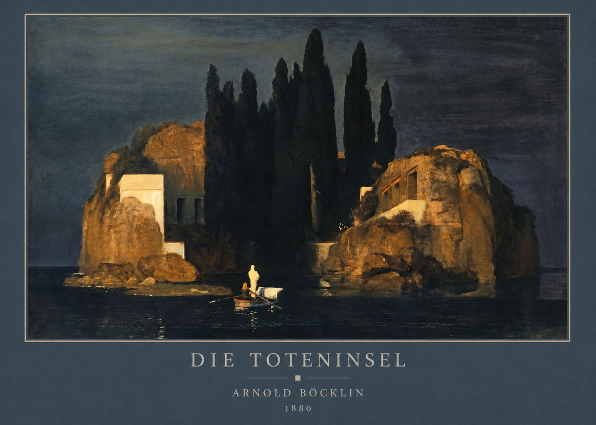 Arnold Böcklin Die Toteninsel VI No3 - Juliste