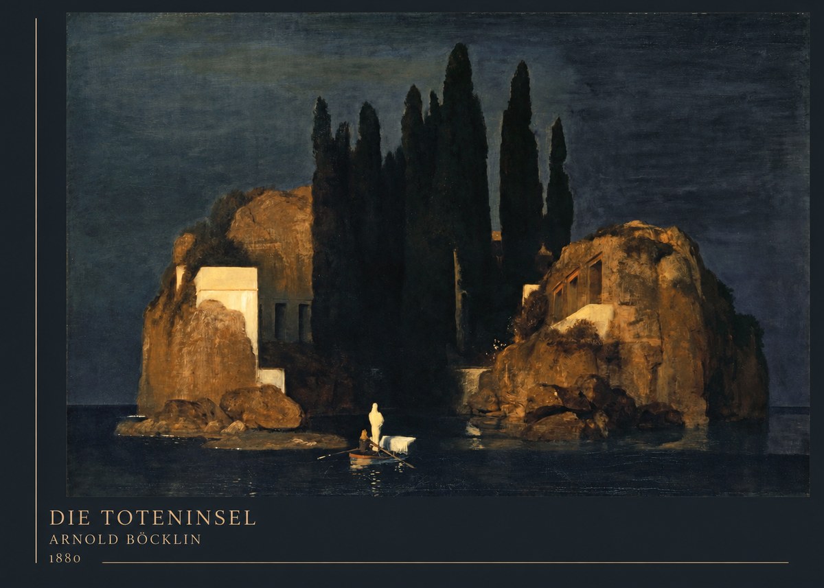 Arnold Böcklin Die Toteninsel VI No4 - Juliste