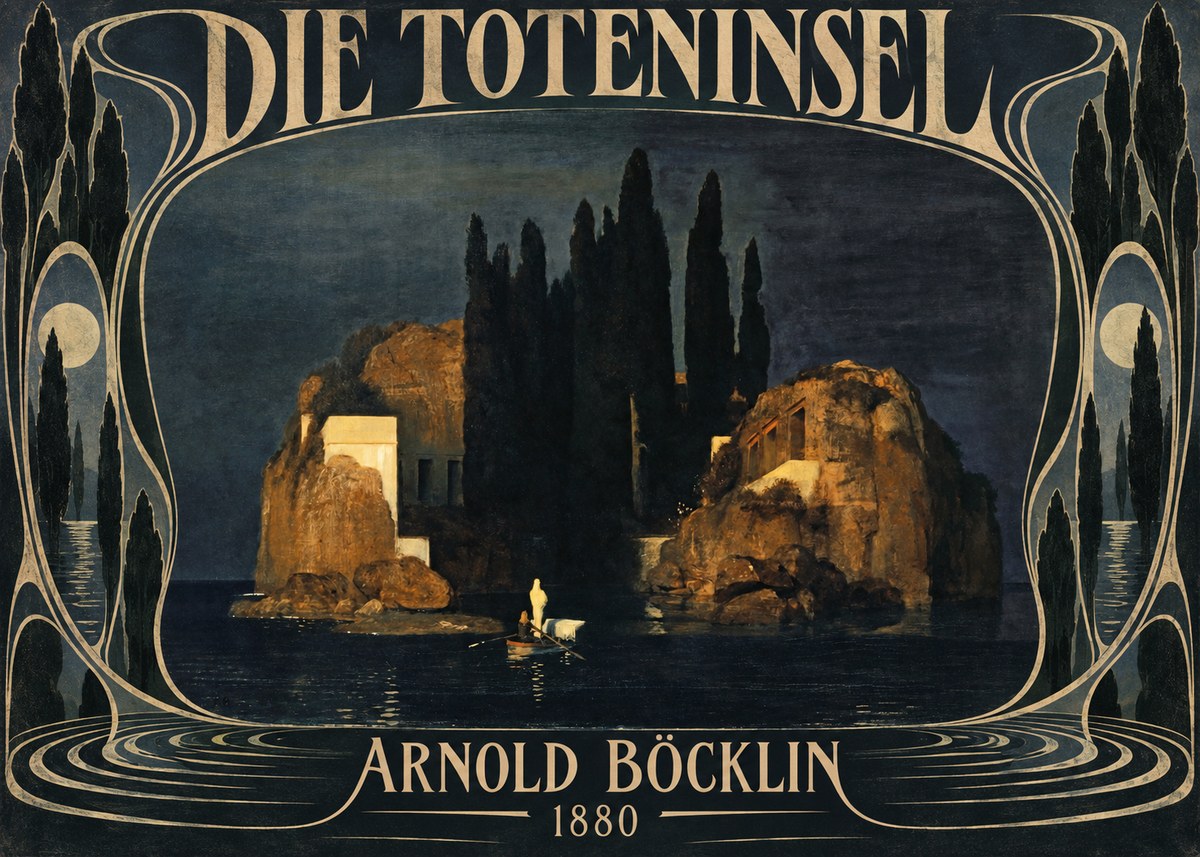 Arnold Böcklin Die Toteninsel VI No6 - Juliste