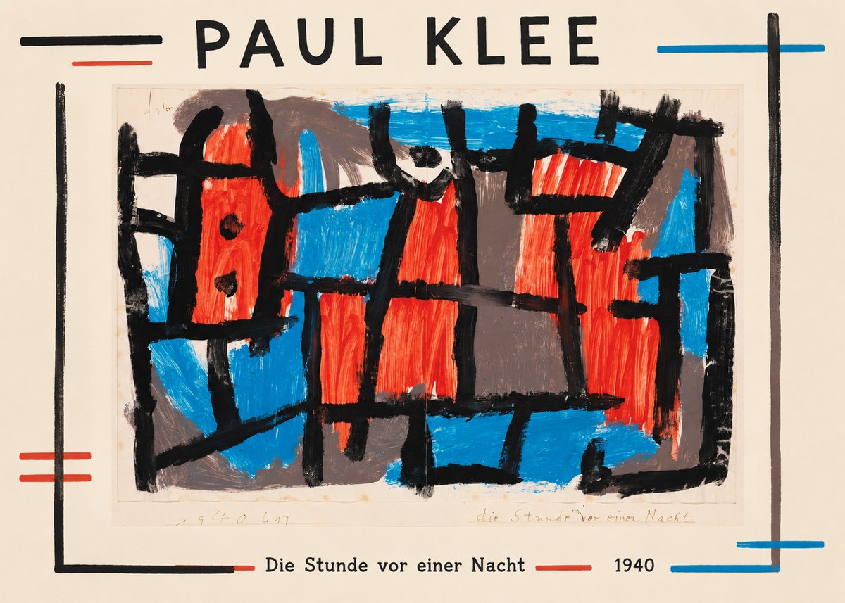 Paul Klee Die Stunde Vor Einer Nacht No1 - Juliste