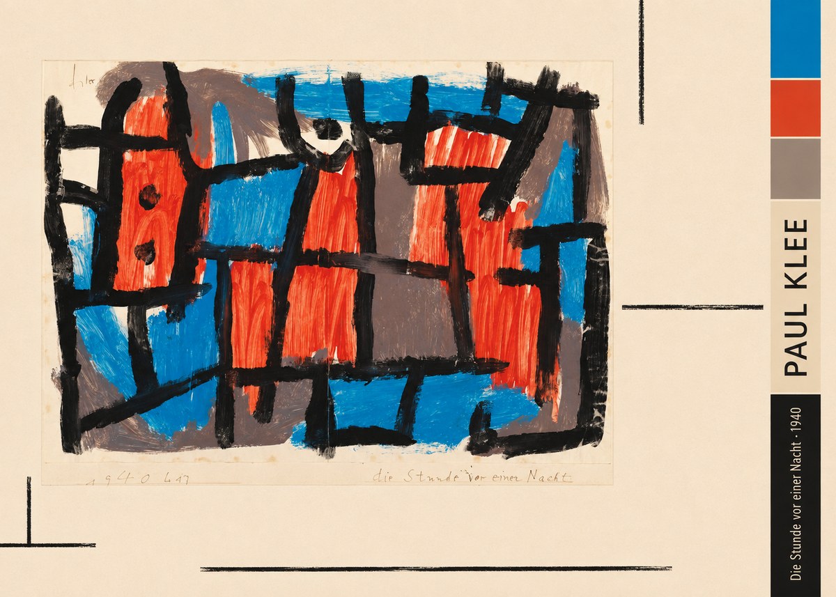 Paul Klee Die Stunde Vor Einer Nacht No3 - Juliste