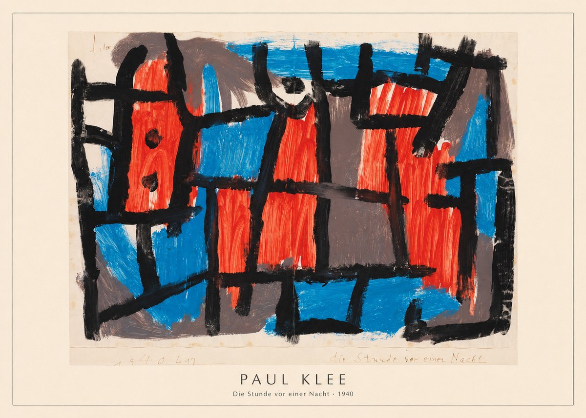 Paul Klee Die Stunde Vor Einer Nacht No4 - Juliste