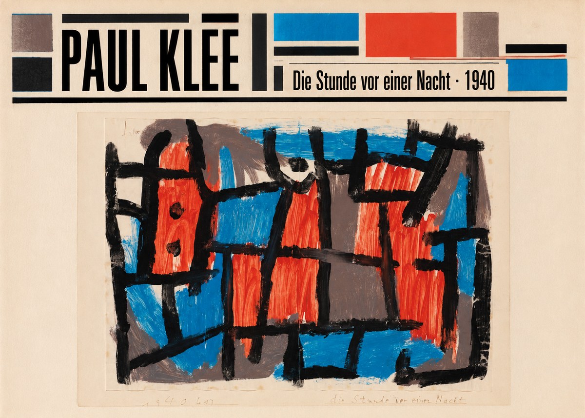Paul Klee Die Stunde Vor Einer Nacht No6 - Juliste